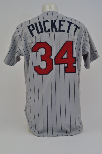 Kirby Puckett 1988 Game Used Jersey w/Minnesota Twins Letter GU 9.5