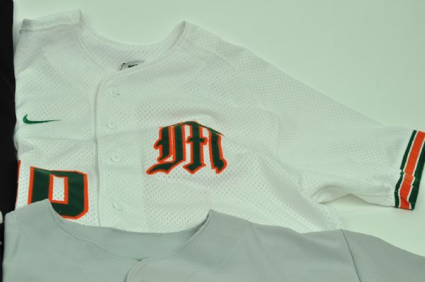 Lot Detail - Lot of 4 College Baseball Game Used Jerseys