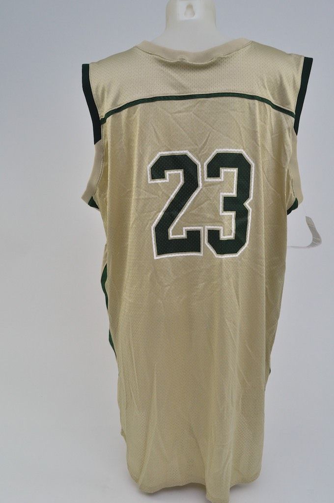 LeBron James Game Used St. Vincent-St. Mary Irish High School Jersey (MEARS)