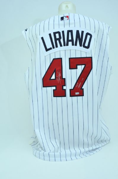 Francisco Liriano 2009 Game Used & Autographed Jersey