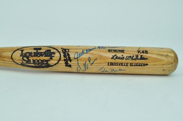 Lou Whitaker 1980s Game Used & Autographed Bat