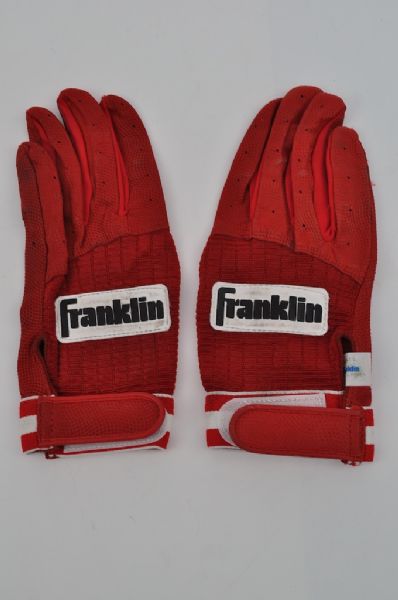 Game Used St Louis Cardinals Batting Gloves Attributed to Mark McGwire 