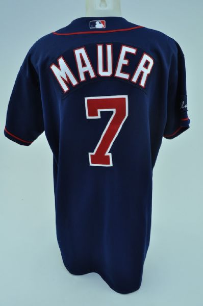 Joe Mauer 2004 Game Used Rookie Jersey w/ Minnesota Twins LOA