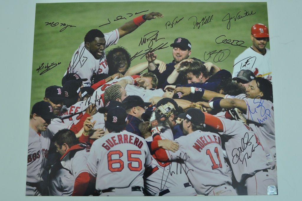 Lot Detail - Boston Red Sox 2004 Team Signed 16x20 Photo