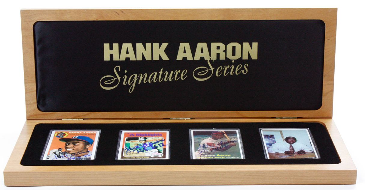 Sold at Auction: AUTOGRAPHED HANK AARON BASEBALL (TB)