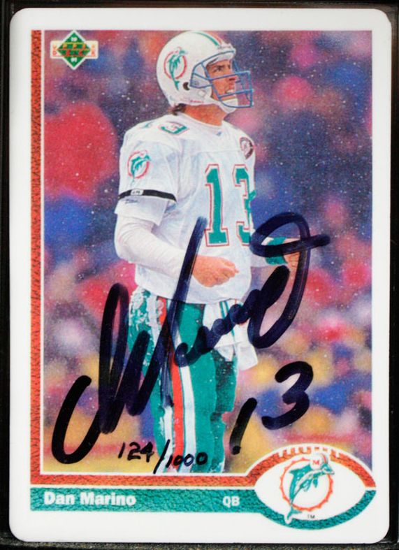 Lot Detail - Dan Marino Signed Upper Deck Authenticated Limited