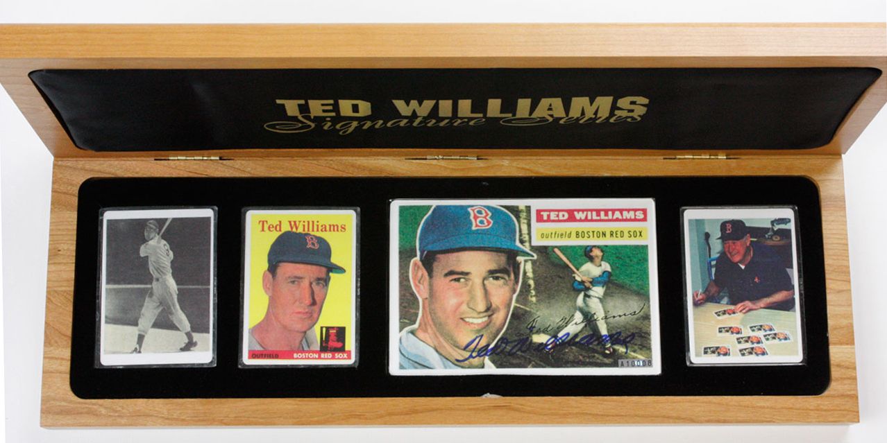 Ted Williams Signature Series Hand-Signed Porcelain Baseball Card