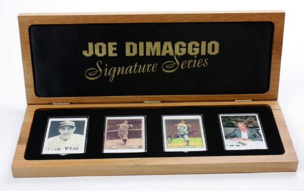 Joe DiMaggio Autographed Signature Series Limited Edition Porcelain Card Set