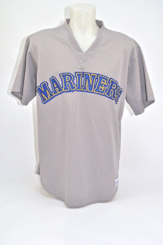 KEN GRIFFEY Jr.  Seattle Mariners 1989 Away Majestic Throwback