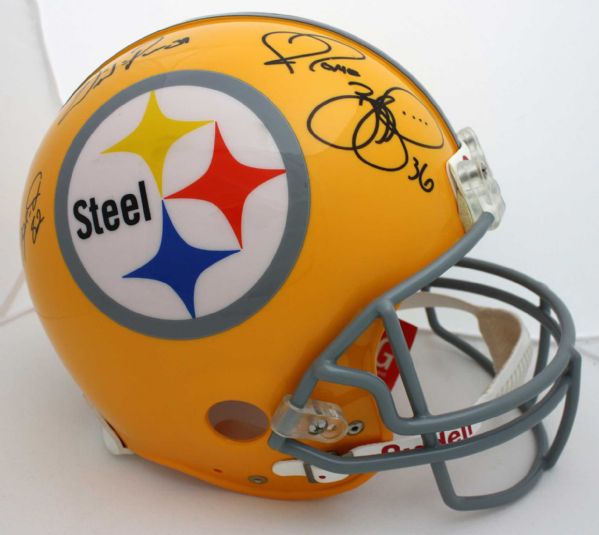 Pittsburgh Steelers Super Bowl XL Team Multi Signed Pro Line Helmet