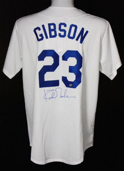 Kirk Gibson Autographed LA Dodgers Jersey 