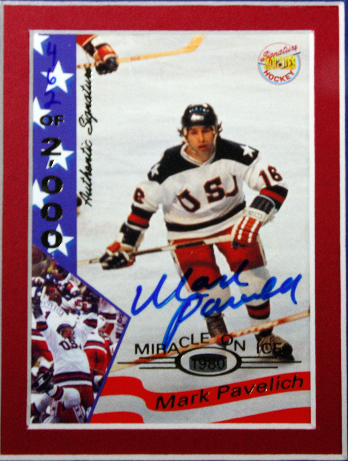 Jack O'Callahan Signed USA Miracle On Ice Custom Hockey