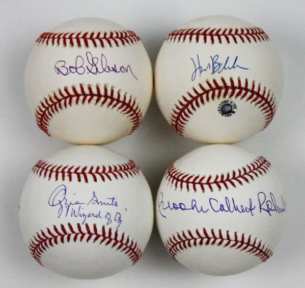 Lot of 4 Autographed Baseballs