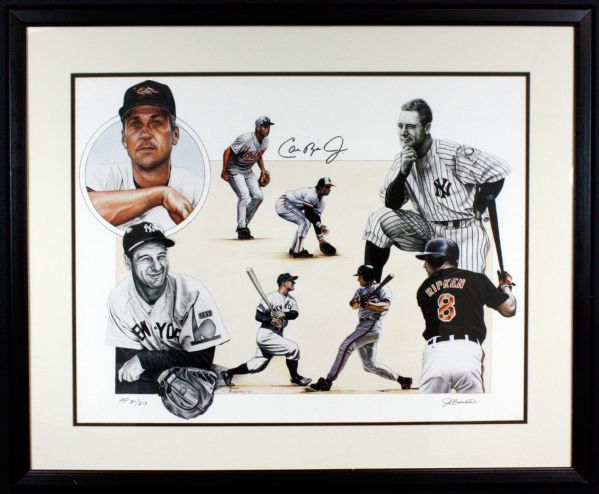 Cal Ripken Jr Autographed & Framed Limited Edition Artwork