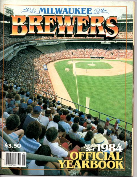 Milwaukee Brewers 1984 Autographed Program w/19 Signatures 