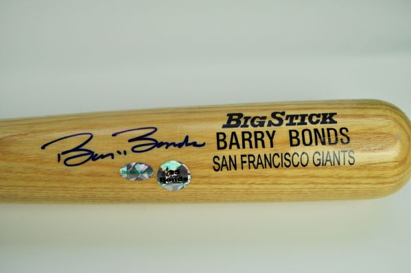 Barry Bonds Full Signature Autographed Bat