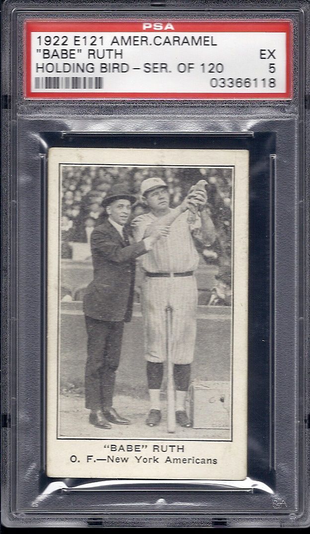 Lot Detail Babe Ruth E American Caramel Card Graded Psa