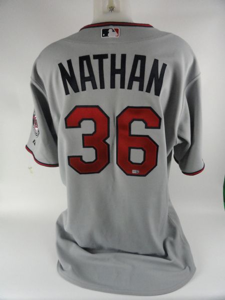 Joe Nathan 2010 Inagural Season Game Issued Jersey MLB Authentication w/No Use