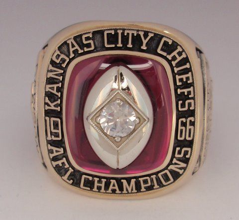 Len Dawson Kansas City Chiefs 1966 Super Bowl I AFL Championship Ring