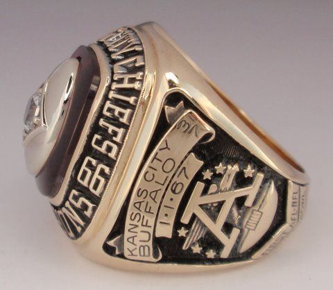 1966 Kansas City Chiefs AFL Championship Ring (Super Bowl I), Lot #80107