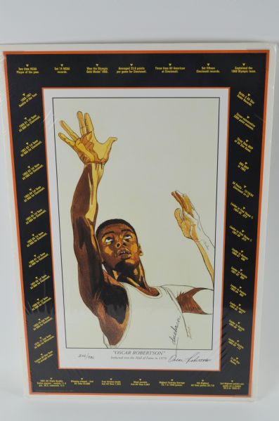 Oscar Robertson Autographed Limited Edition Lithograph