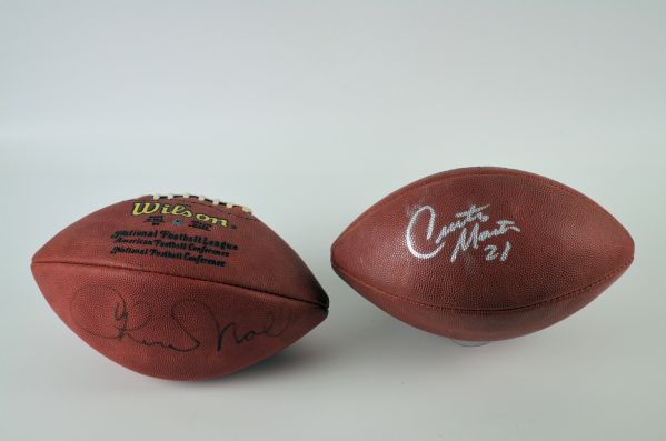 Lot of 6 Autographed Footballs