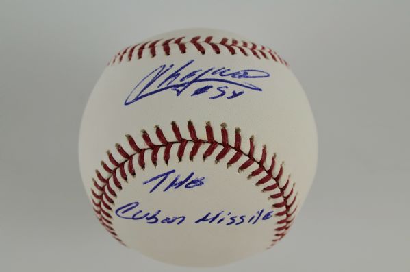 Aroldis Chapman "Cuban Missile" Autographed Baseball