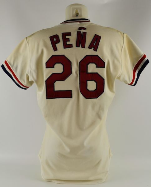 Tony Pena 1988 St. Louis Cardinals Professional Model Jersey w/Heavy Use