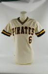Tony Pena 1981 Pittsburgh Pirates Professional Model Rookie Jersey w/Heavy Use