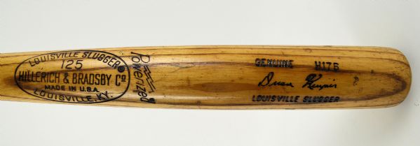 Duane Kuiper 1977-79 Cleveland Indians Professional Model Bat w/Heavy Use