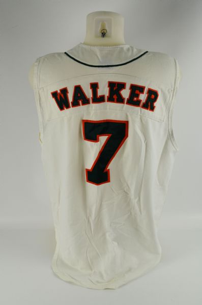 Walker #7 Miami Hurricanes Baseball Jersey w/Medium Use