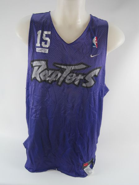 Toronto Raptors Warm Up Jersey Attributed to Vince Carter w/Light Use