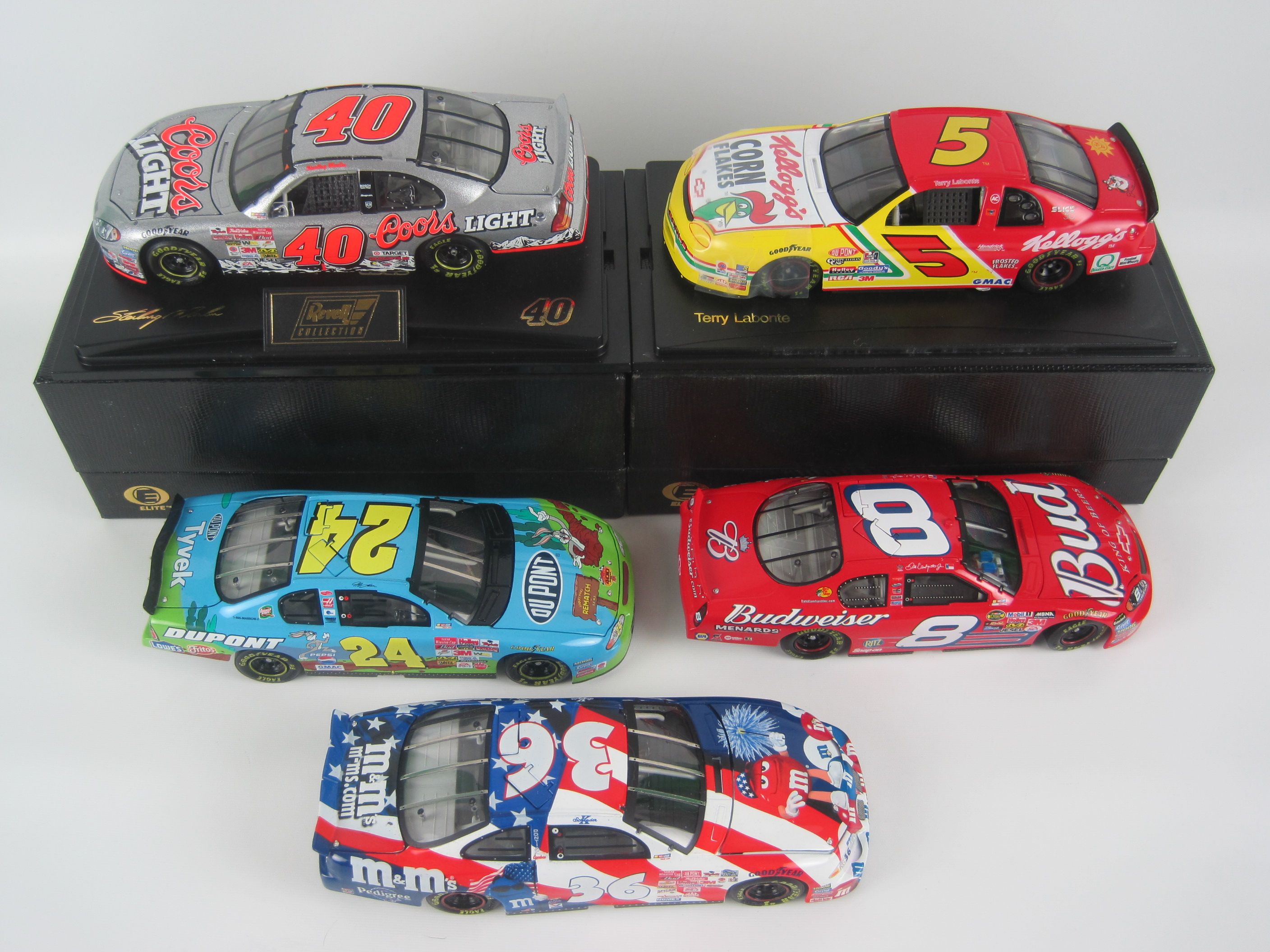 Lot Detail - NASCAR Collection of 5 Die Cast Limited Edition Stock Cars