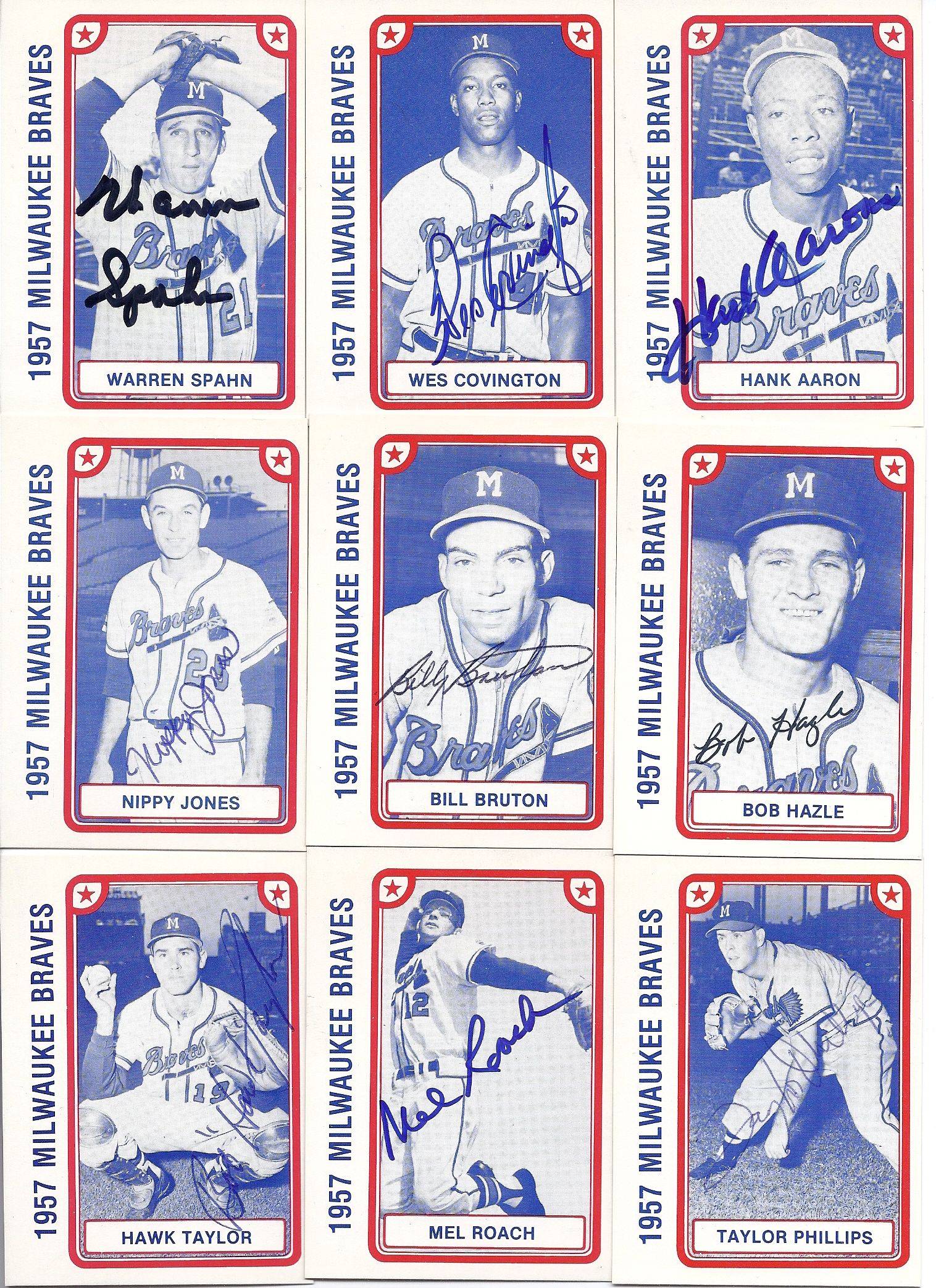 Lot Detail - 1957 Milwaukee Braves World Series Champions Full