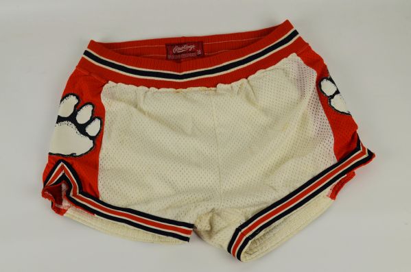 Clemson Tigers 1980s Basketball Shorts w/Heavy Use