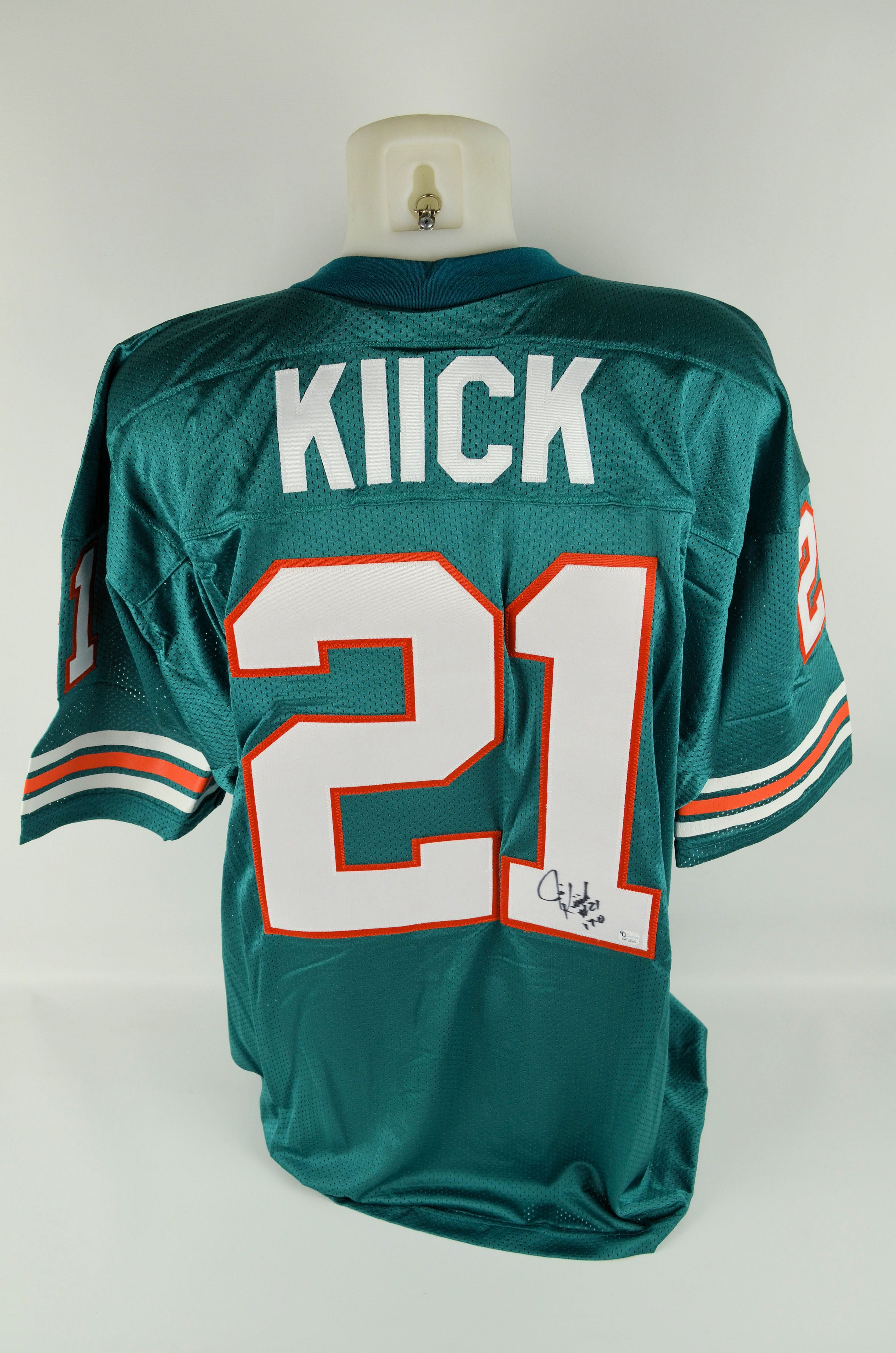 Lot Detail - Jim Kiick Autographed Miami Dolphins Jersey