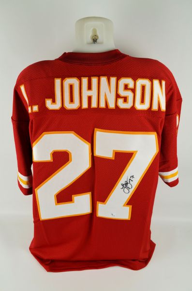 Larry Johnson Autographed Kansas City Chiefs Jersey