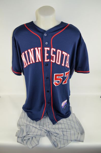 Johan Santana 2007 Minnesota Twins Professional Model Uniform w/Heavy Use