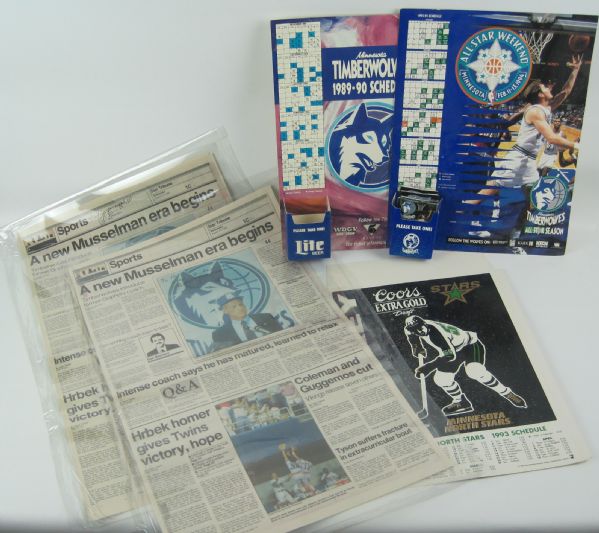 Minnesota Timberwolves Inaugural Season Collection w/Bill Mussleman Autograph