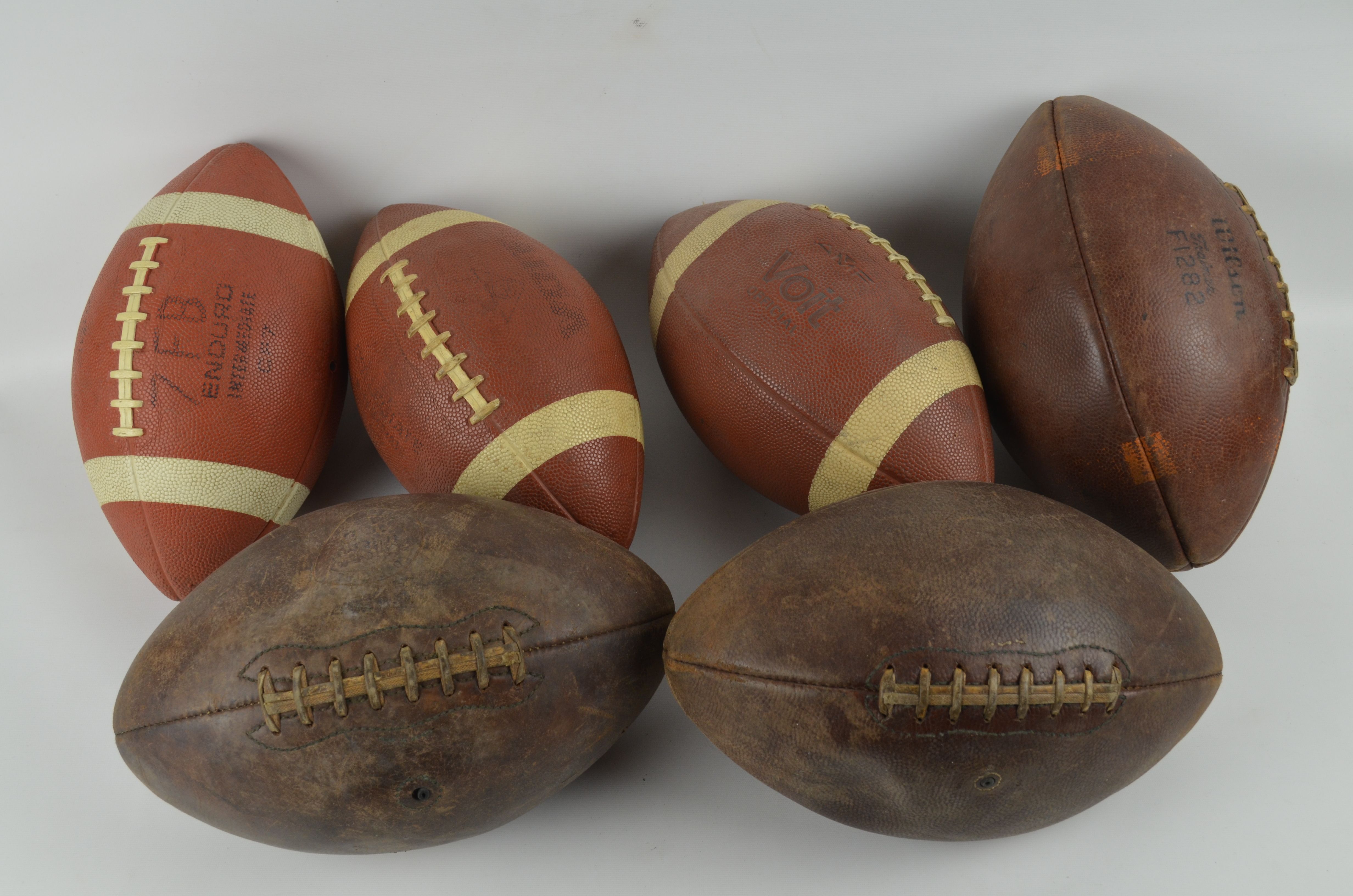 Lot Detail Vintage Lot of 6 Used Footballs