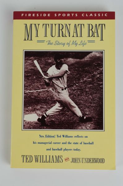 Ted Williams Signed Book "My Turn At Bat: The Story of My Life"