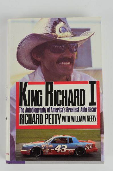 Richard Petty signed Book "King Richard I"