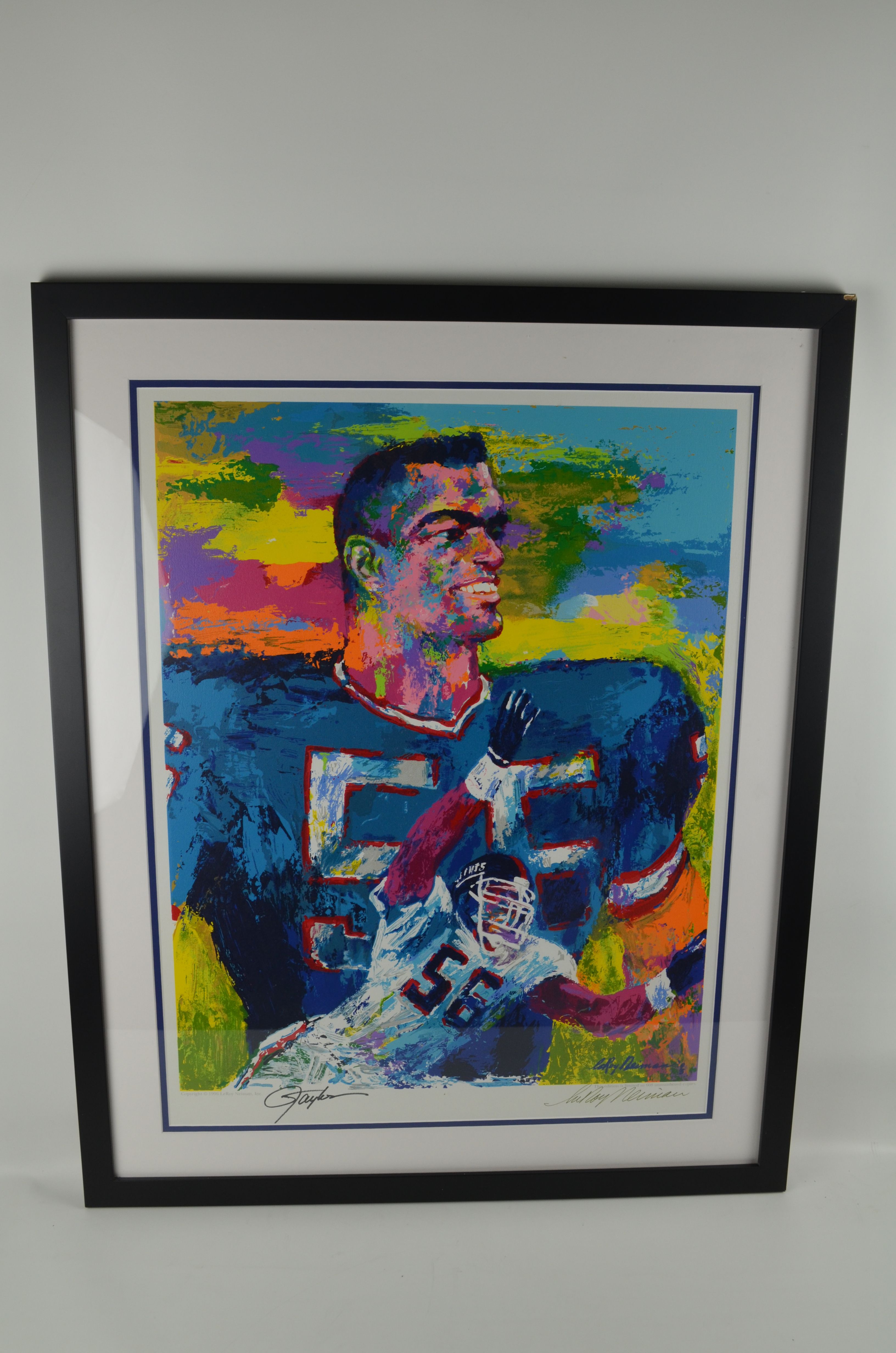 Lot Detail - Lawrence Taylor Limited Edition LeRoy Nieman Dual Signed ...