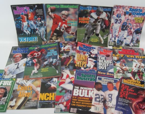 NFL Lot of 52 Autographed Sports Illustrated Covers