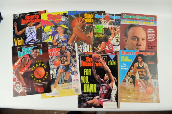 NCAA Basketball Lot of 22 Autographed Sports Illustrated Covers