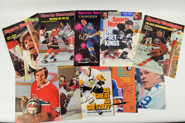 NHL Lot of 10 Autographed Sports Illustrated Covers