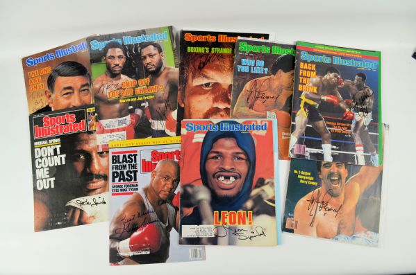 Boxing Lot of 8 Autographed Sports Illustrated Covers w/Howard Cosell