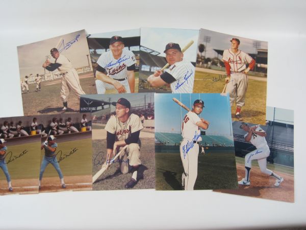 MLB Lot of 14 Autographed 8x10 Photos