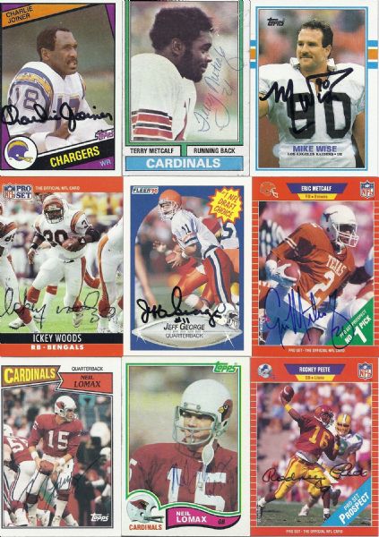 NFL Lot of 27 Autographed Cards