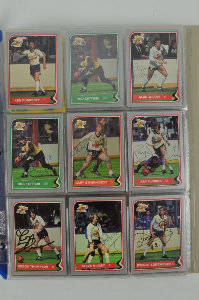 MISL Inagural 1987 Soccer Card Set w/Minnesota Strikers Autographed Team Set